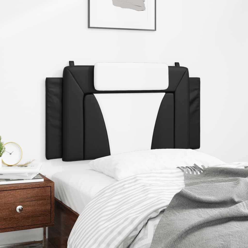 vidaXL Headboard Cushion "Viana" Black and White 100 cm Faux Leather