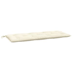 vidaXL Garden Bench Cushion Cream White 120x50x7 cm Oxford Fabric