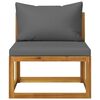 vidaXL 9 Piece Garden Lounge Set with Cushion Solid Acacia Wood