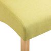 vidaXL Dining Chairs 4 pcs Green Fabric