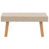vidaXL Garden Coffee Table Poly Rattan Beige