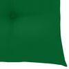 vidaXL Garden Chairs with Green Cushions 3 pcs Solid Teak Wood