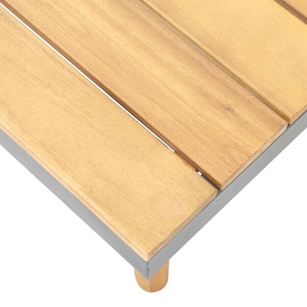 vidaXL Garden Coffee Table 60x60x31.5 cm Solid Acacia Wood