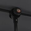 vidaXL Garden Parasol with Aluminium Pole 180x110 cm Black