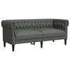 vidaXL 2 Piece Sofa Set Dark Grey Fabric