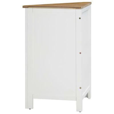 vidaXL Corner Cabinet 59x45x80 cm Solid Oak Wood