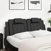 vidaXL Headboard Cushion "Viana" Black 153 cm Faux Leather