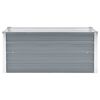 vidaXL Garden Raised Bed Galvanised Steel 100x40x45 cm Grey