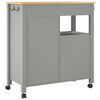 vidaXL Kitchen Trolley MONZA 84x40x90 cm Solid Wood Pine