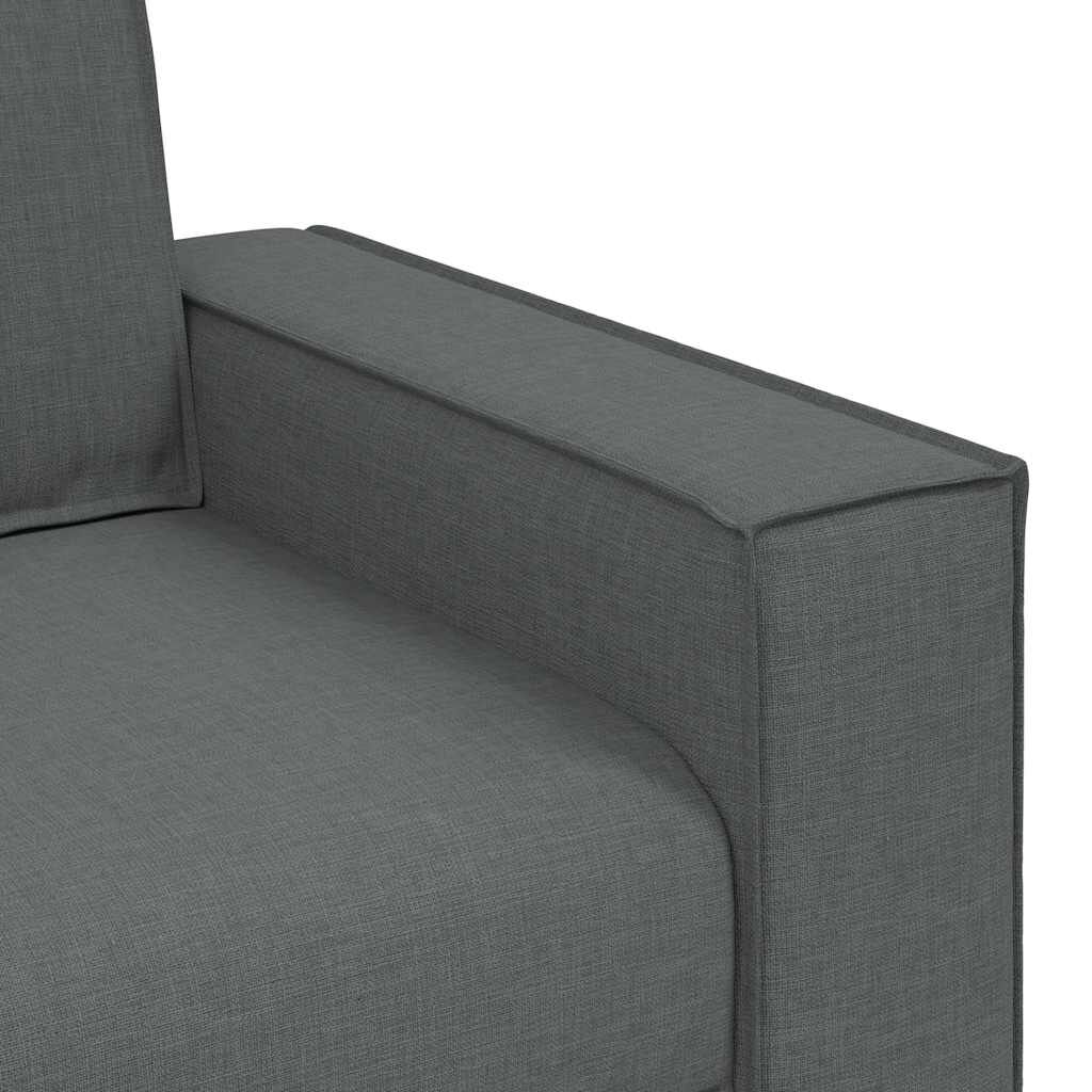vidaXL 3-Seater Sofa Dark Grey 180 cm Fabric