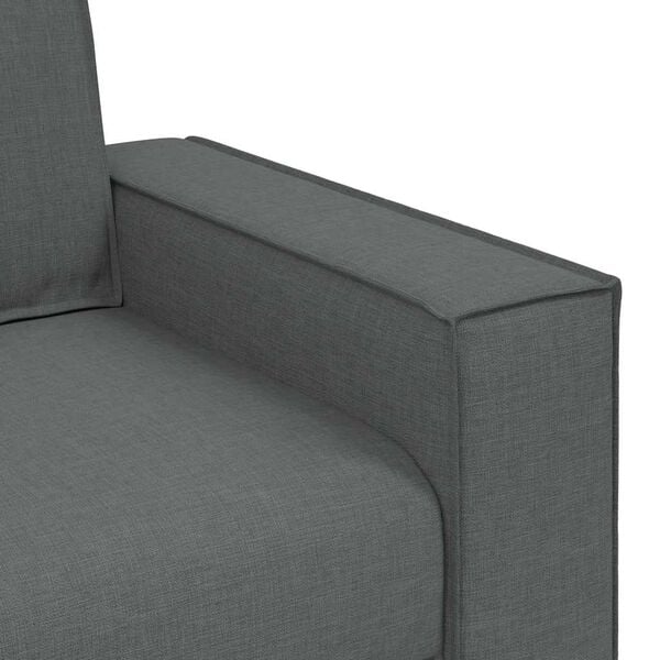 vidaXL 3-Seater Sofa Dark Grey 180 cm Fabric
