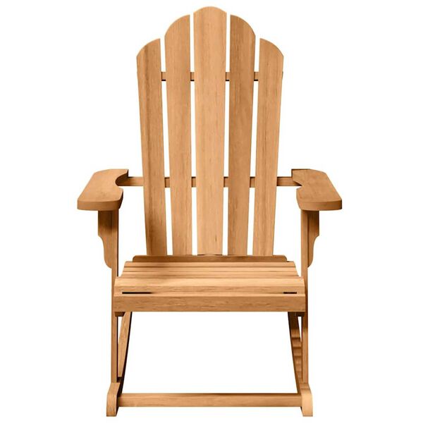 vidaXL Garden Adirondack Rocking Chairs 2 pcs Brown 77 x 100 x 98 cm