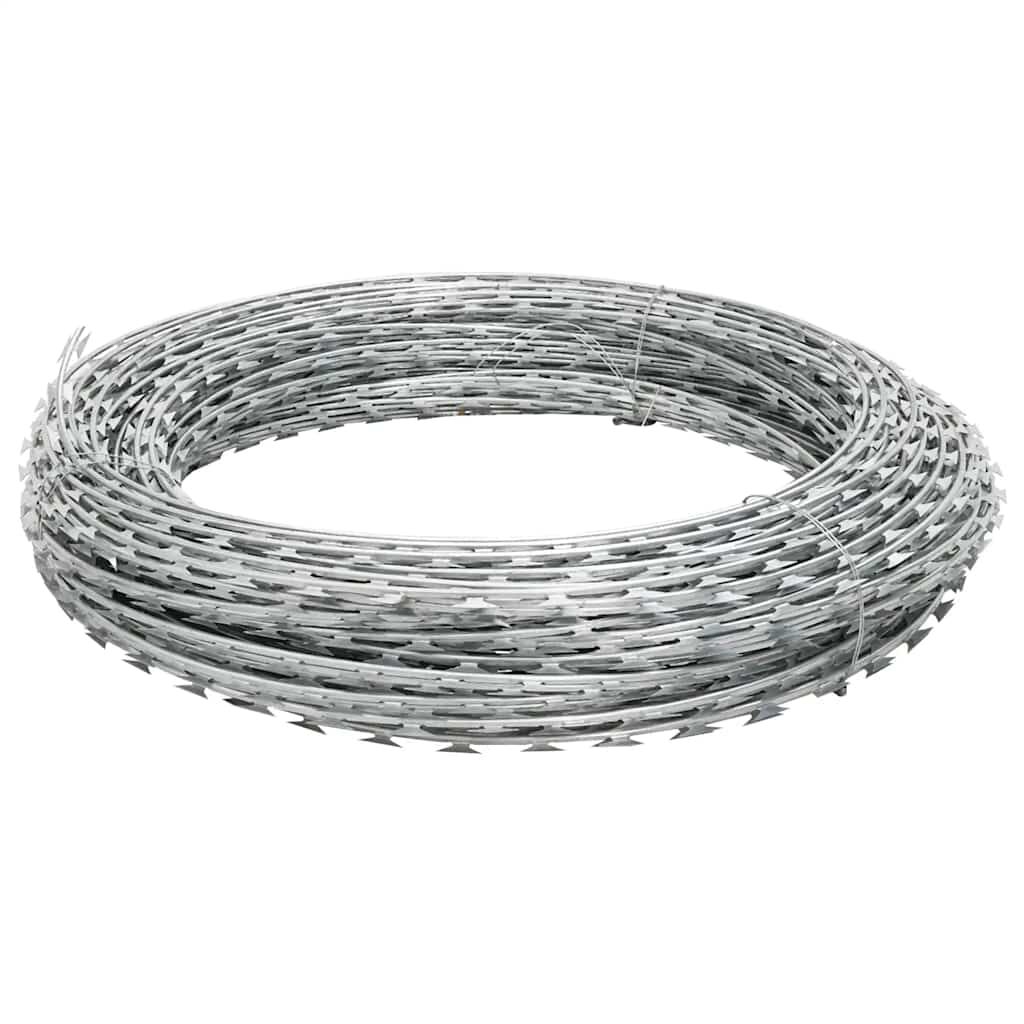 vidaXL Concertina Razor Wire Galvanised Steel 300 m
