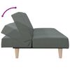 vidaXL Sofa Bed Dark Grey Fabric