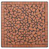 vidaXL 3 Piece Mosaic Bistro Set Ceramic Tile Terracotta