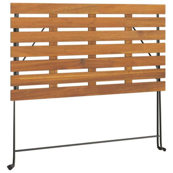 vidaXL 5 Piece Folding Bistro Set Solid Wood Acacia and Steel