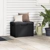 vidaXL Garden Storage Box with Seat Cushion Anthracite 125 L PP