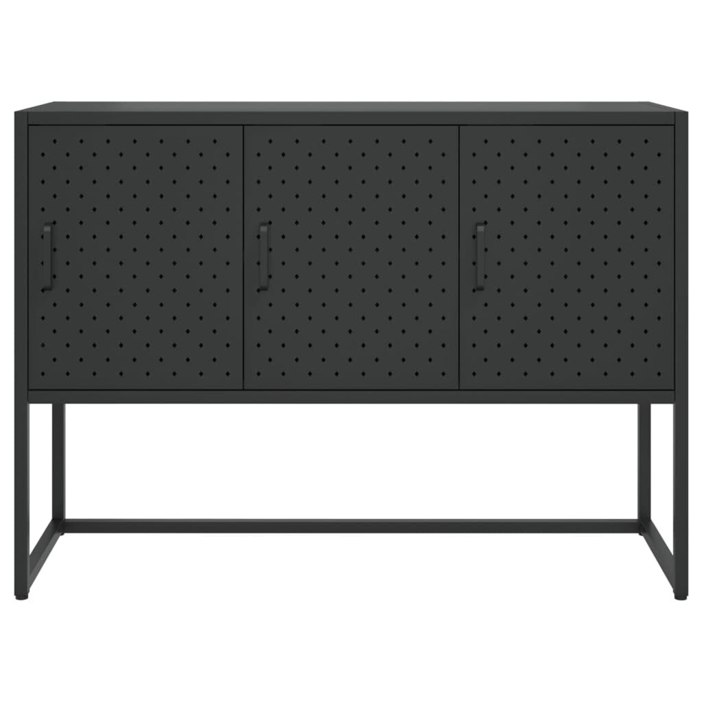 vidaXL Sideboard Black 105x35x75 cm Steel