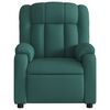 vidaXL Massage Recliner Chair Dark Green Fabric
