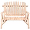 vidaXL 2-Seater Garden Bench 119x85x98 cm Solid Wood Spruce