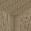 vidaXL Garden Table with Removable Lid Light Brown Polypropylene