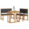 vidaXL Garden Bistro Set 3 pcs Brown Solid Acacia Wood