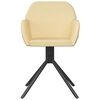 vidaXL Swivel Dining Chairs 2 pcs Cream Velvet