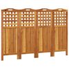 vidaXL 4-Panel Room Divider 162x2x115 cm Solid Wood Acacia