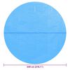 Round Pool Cover 549 cm PE Blue