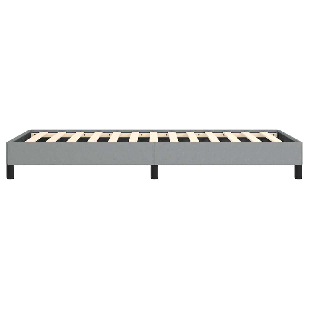 vidaXL Bed Frame without Mattress Light Grey 100x203 cm Twin XL Fabric