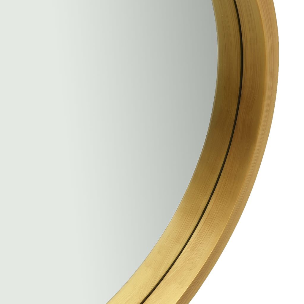 vidaXL Wall Mirror with Strap 40 cm Gold