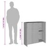 vidaXL Storage Cabinet with Storage Brown 100 x 36 x 102 cm Rattan