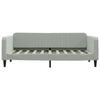 vidaXL Daybed with Trundle without Mattress Light Grey 100x190 cm Velvet
