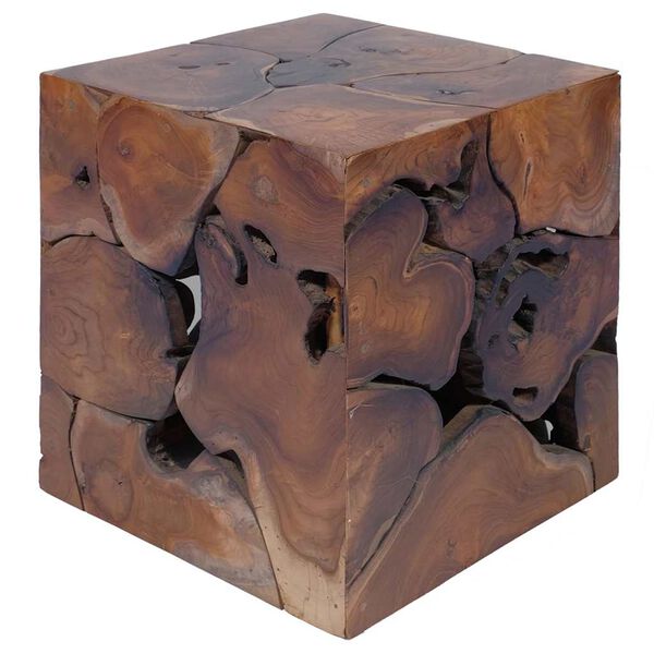 vidaXL Stool Brown 40x40x45 cm Solid Teak Wood