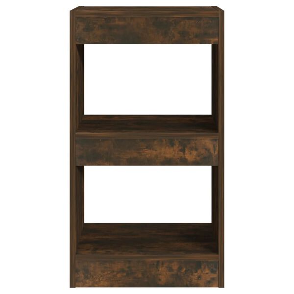 vidaXL Book Cabinet/Room Divider Smoked Oak 40x30x72 cm