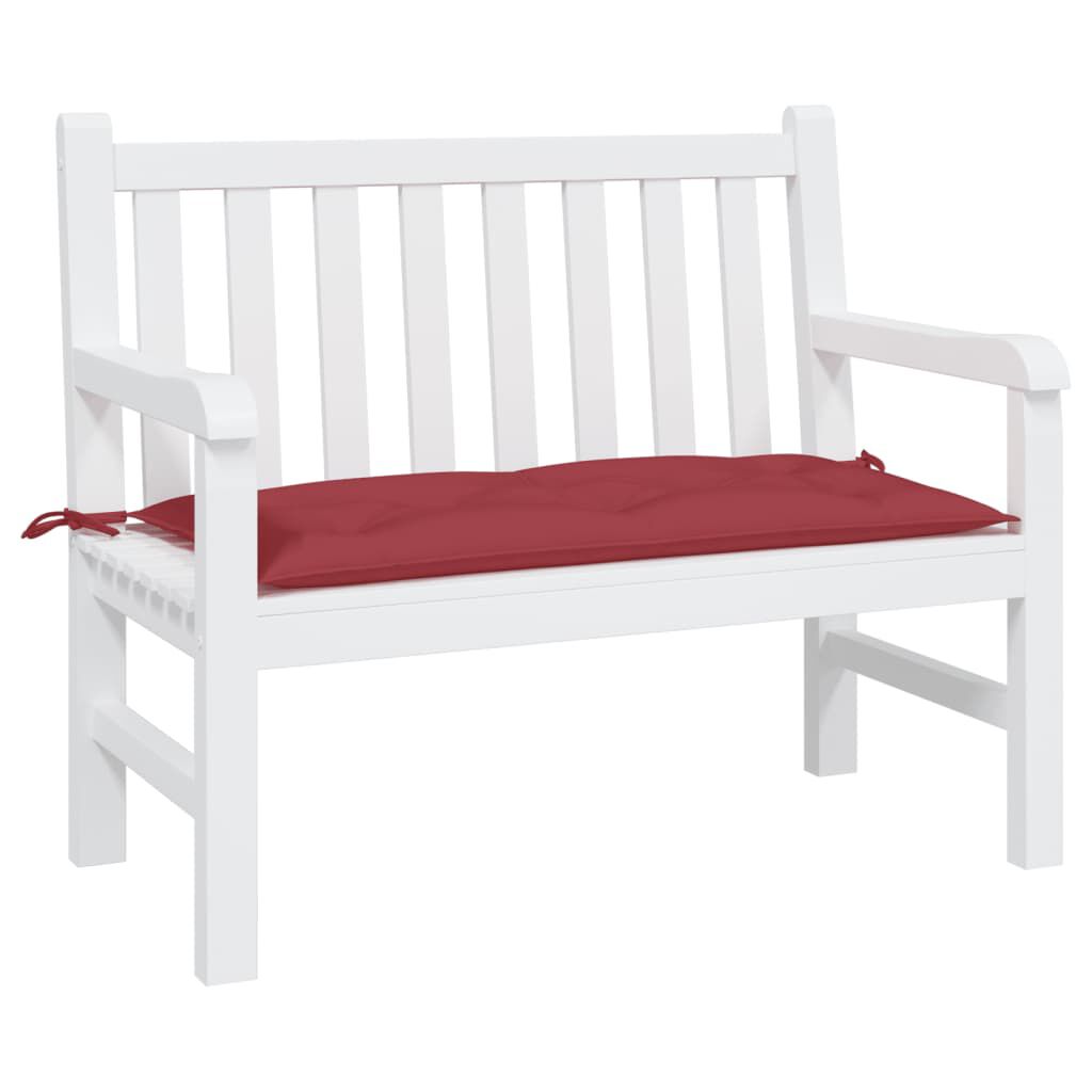 vidaXL Garden Bench Cushion Wine Red 100x50x7cm Oxford Fabric
