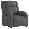 vidaXL Massage Recliner Chair Dark Grey Fabric