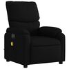 vidaXL Electric Massage Recliner Chair Black Fabric