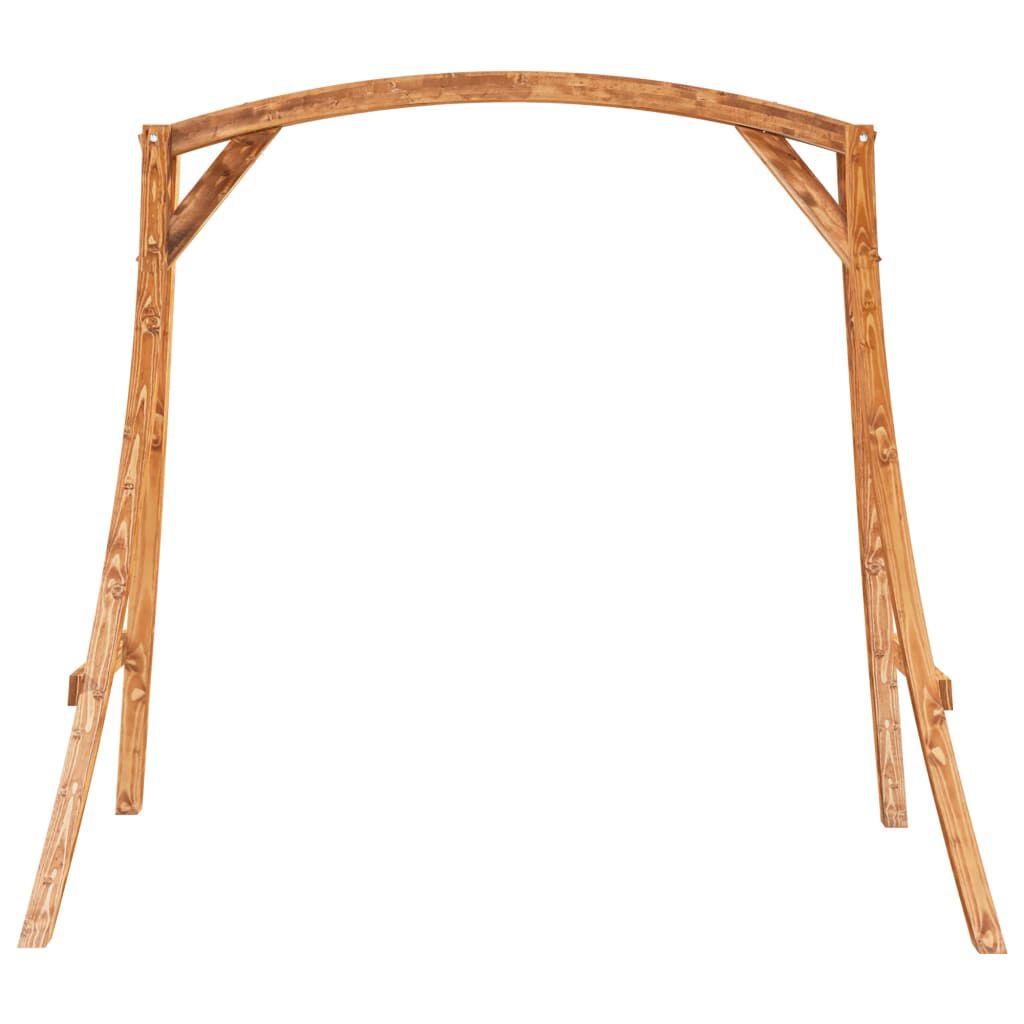 vidaXL Swing Frame Solid Bent Wood with Teak Finish