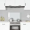 vidaXL Kitchen Backsplash Transparent 80 x 50 cm Tempered Glass
