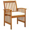 vidaXL 9 Piece Garden Dining Set with Cushions Solid Acacia Wood
