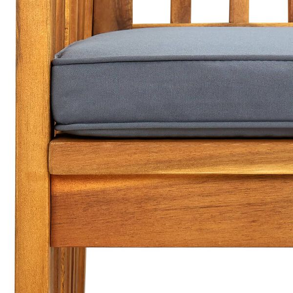 vidaXL Garden Dining Chairs 8 pcs with Cushions Solid Wood Acacia