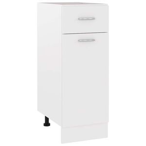 vidaXL Drawer Bottom Cabinet Lyon White 30x46x81.5 cm Engineered Wood