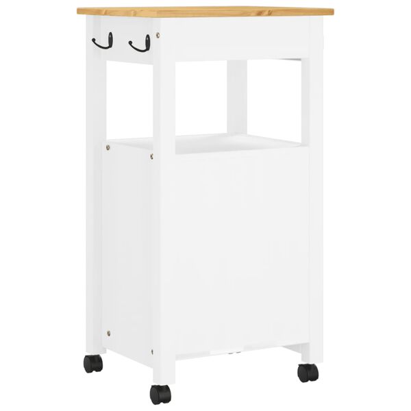 vidaXL Kitchen Trolley MONZA 48x40x90 cm Solid Wood Pine