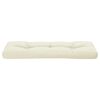vidaXL Pallet Cushion Cream 120x40x12 cm Fabric