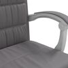 vidaXL Reclining Office Chair Grey Faux Leather
