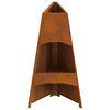 vidaXL Fire Pit Brown 50 x 50 x 95 cm Weathering steel