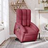 vidaXL Stand up Massage Recliner Chair Wine Red Fabric
