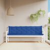 vidaXL Garden Bench Cushions 2pcs Blue 200x50x7cm Oxford Fabric