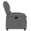 vidaXL Recliner Chair Dark Grey Fabric